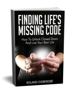 Finding life' secret code. A Joining hands together with light flashing through